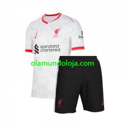 Camisola Liverpool Criança Equipamento Terceiro 2024-2025 Manga Curta